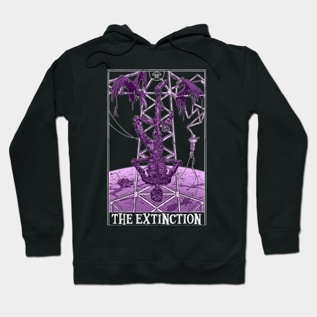 The Extinction Tarotesque (Dark) Hoodie by Rusty Quill